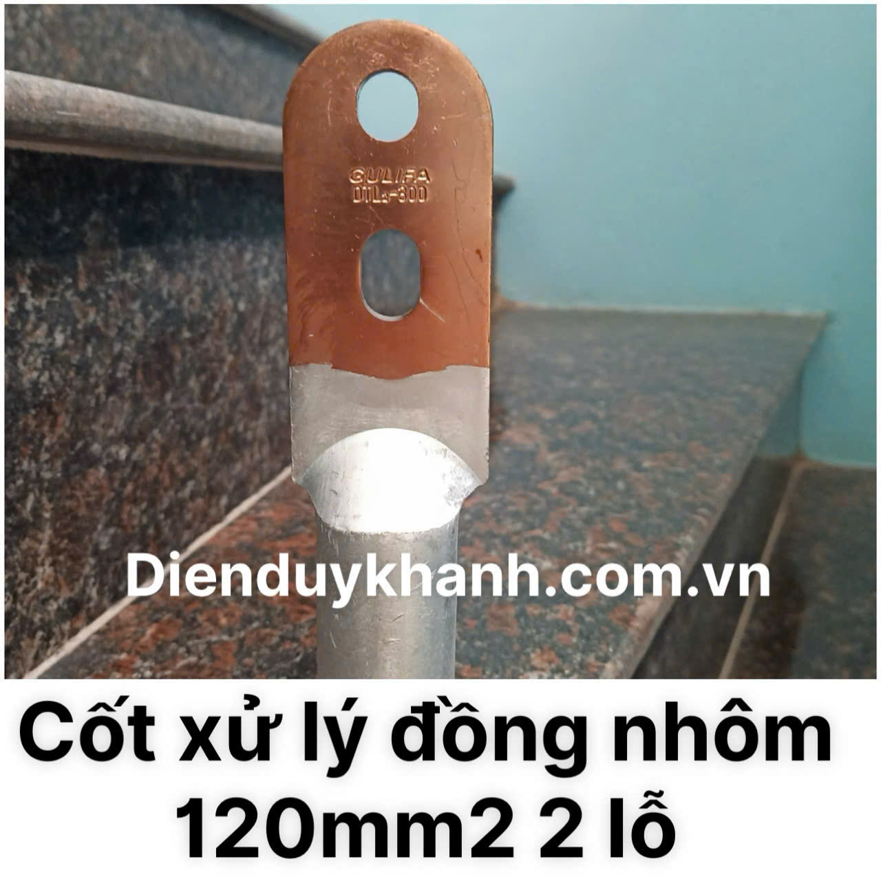 Đầu Cốt Xử Lý Đồng Nhôm 120mm2 2 Lỗ